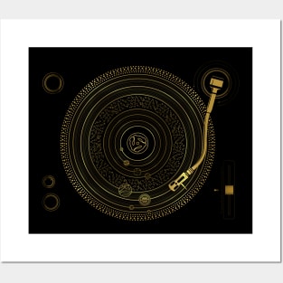 Space DJ - Turntable Solar System Posters and Art